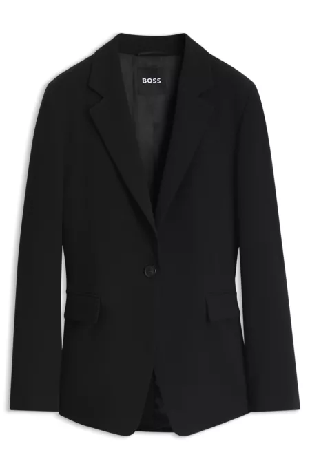 Blazer regular fit en crepé