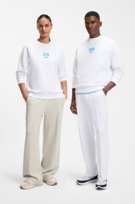 BOSS x AO all-gender sweatshirt, White