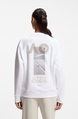 BOSS x AO all-gender sweatshirt, White