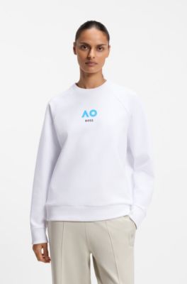 BOSS x AO all-gender sweatshirt, White