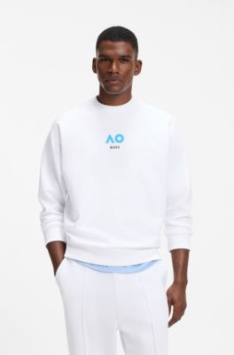 BOSS x AO all-gender sweatshirt, White