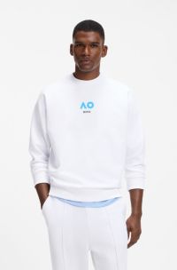 BOSS x AO all-gender sweatshirt, White