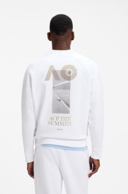 BOSS x AO all-gender sweatshirt, White