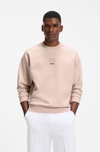 BOSS x AO all-gender sweatshirt, Light Orange
