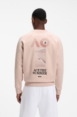 BOSS x AO all-gender sweatshirt, Light Orange