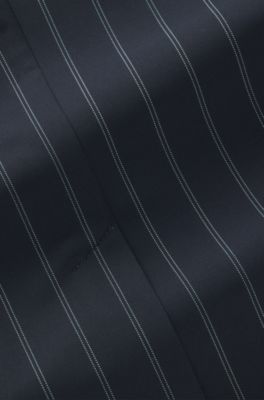 BOSS x AO pinstripe blazer, Patterned Dark Blue