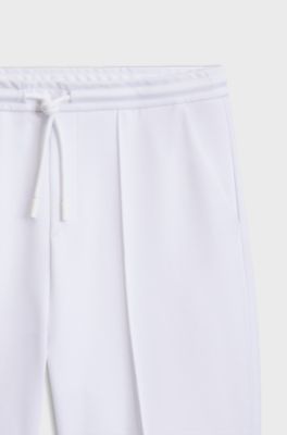 BOSS x AO piqu&eacute; shorts, White