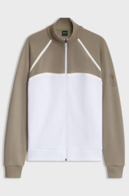 BOSS x AO zip-up sweatshirt, White