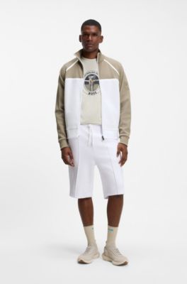 BOSS x AO zip-up sweatshirt, White