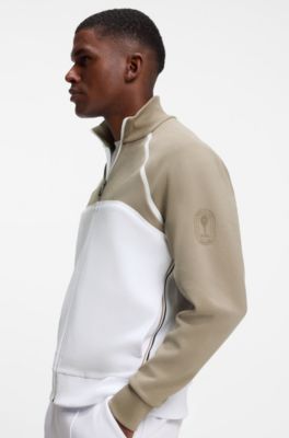 BOSS x AO zip-up sweatshirt, White