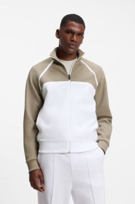 BOSS x AO zip-up sweatshirt, White