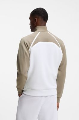 BOSS x AO zip-up sweatshirt, White
