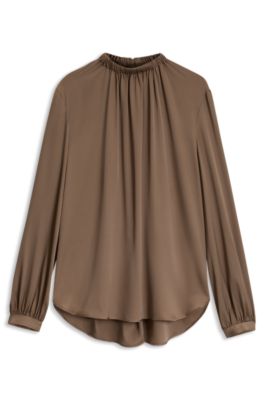 Regular-fit blouse , Brown