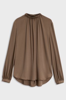Regular-fit blouse , Brown