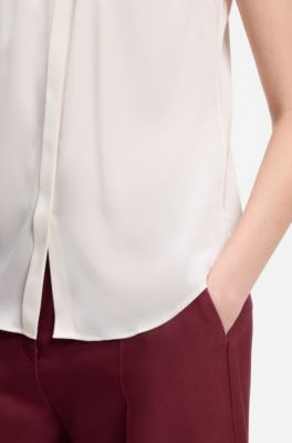 Regular-fit blouse , Natural