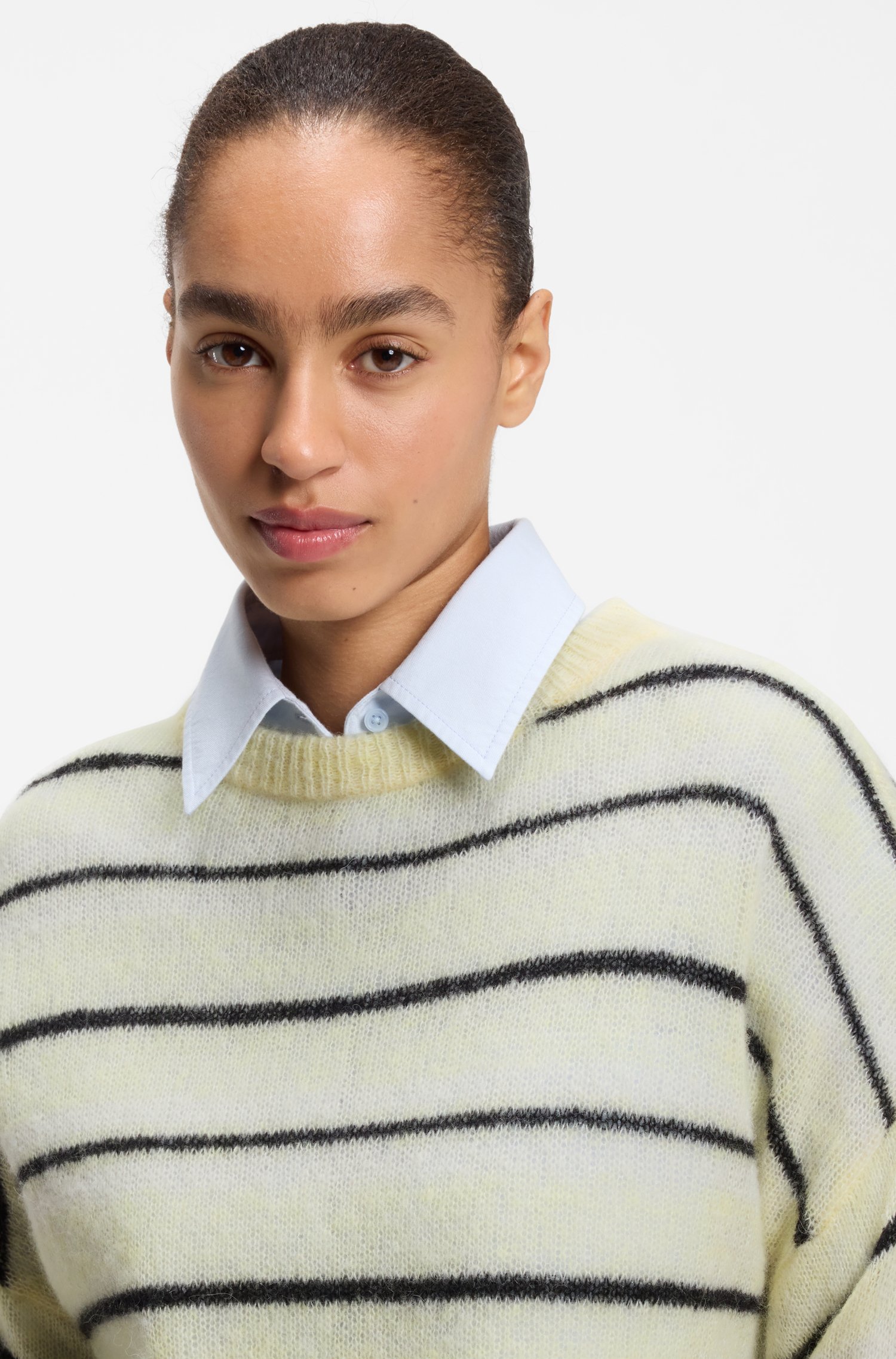 Boss Striped sweater stickade tröjor dam – bild 3