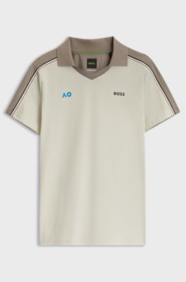 BOSS x AO replica teamwear polo shirt, Light Beige