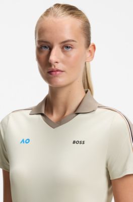 BOSS x AO replica teamwear polo shirt, Light Beige