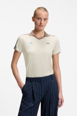 BOSS x AO replica teamwear polo shirt, Light Beige