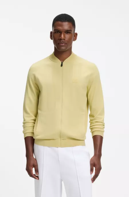 BOSS x AO zip-up cardigan