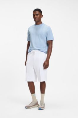 BOSS x AO knit T-shirt, Light Blue