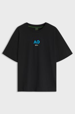 BOSS x AO cotton T-shirt, Black