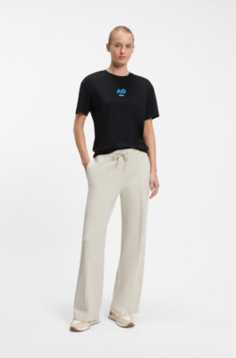 BOSS x AO cotton T-shirt, Black