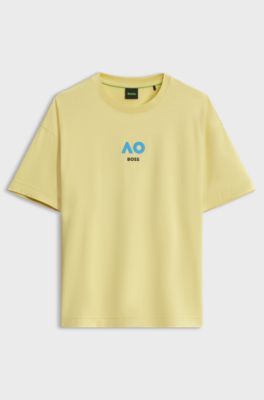 BOSS x AO cotton T-shirt, Yellow