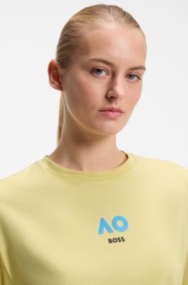 BOSS x AO cotton T-shirt, Yellow