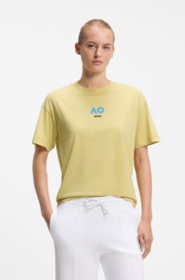 BOSS x AO cotton T-shirt, Yellow