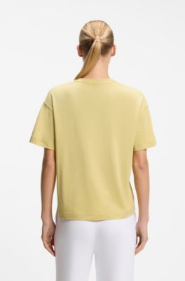 BOSS x AO cotton T-shirt, Yellow