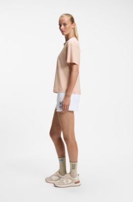 BOSS x AO cotton T-shirt, Light Pink