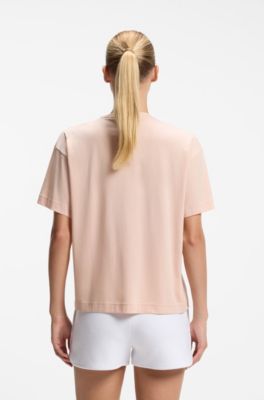BOSS x AO cotton T-shirt, Light Pink