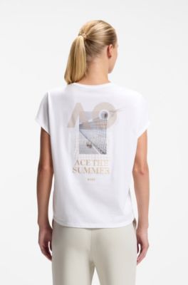 BOSS x AO cotton T-shirt, White