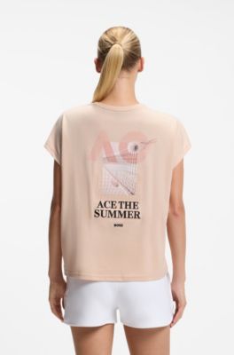 BOSS x AO cotton T-shirt, Light Orange
