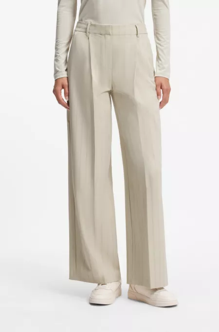 BOSS x AO pinstripe trousers