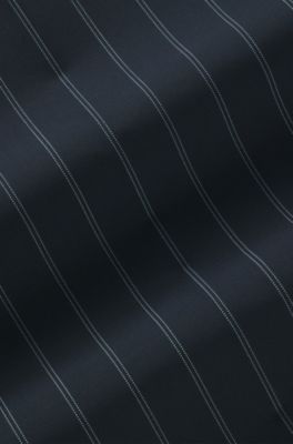 BOSS x AO pinstripe trousers, Patterned Dark Blue