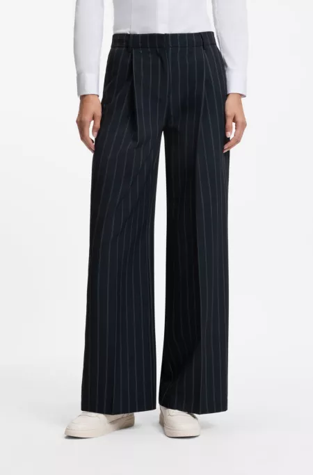 BOSS x AO pinstripe trousers