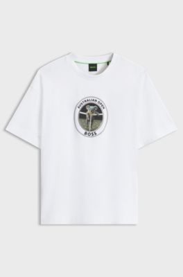 BOSS x AO koala-crest T-shirt, White