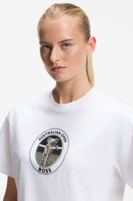 BOSS x AO koala-crest T-shirt, White