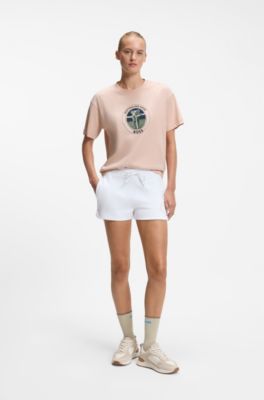 BOSS x AO koala-crest T-shirt, Light Orange