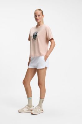 BOSS x AO koala-crest T-shirt, Light Orange