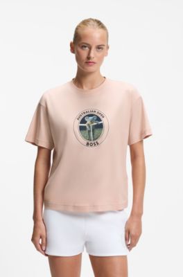BOSS x AO koala-crest T-shirt, Light Orange