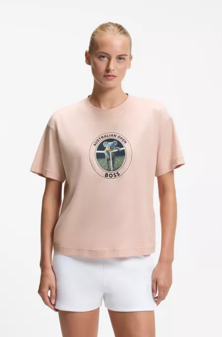 BOSS x AO koala-crest T-shirt