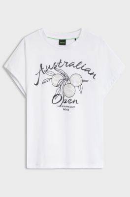 BOSS x AO cotton T-shirt, White