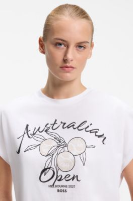 BOSS x AO cotton T-shirt, White