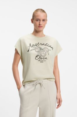 BOSS x AO cotton T-shirt, Light Beige