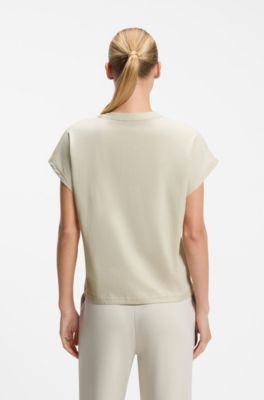 BOSS x AO cotton T-shirt, Light Beige