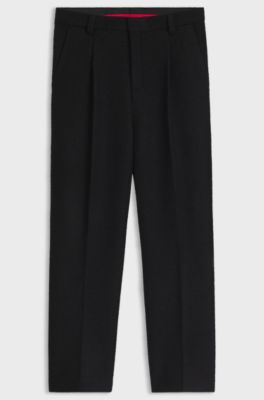 Modern-fit trousers , Black