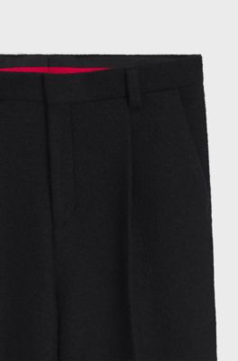 Modern-fit trousers , Black